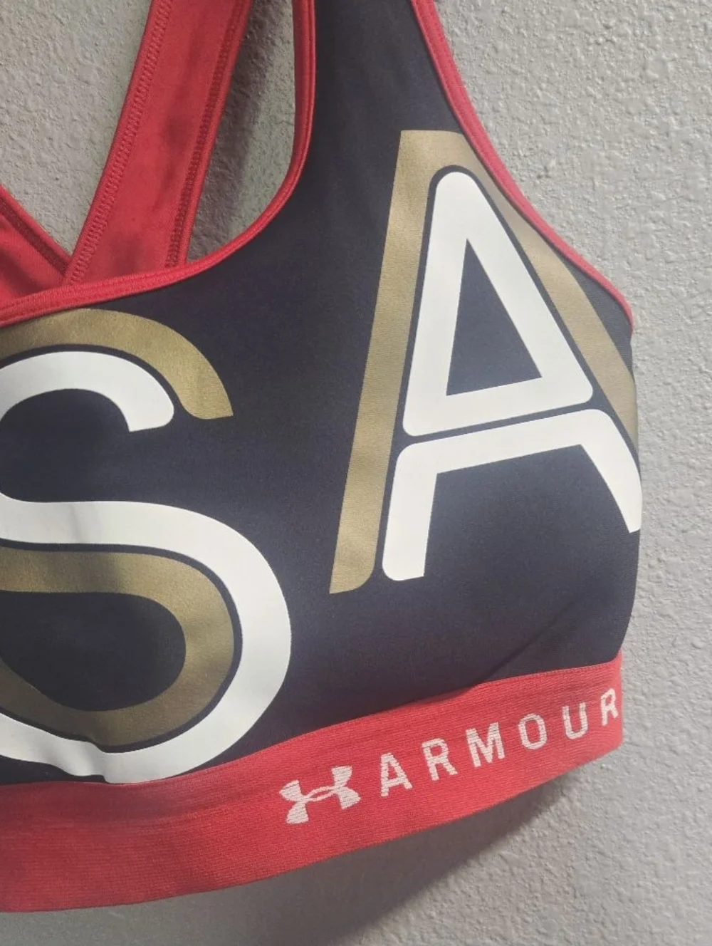 Under Armour USA Printed Sports Bra